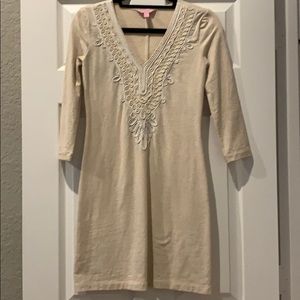 Lilly Pulitzer cream dress